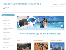 Tablet Screenshot of holidaydestinationsaroundtheworld.com.au